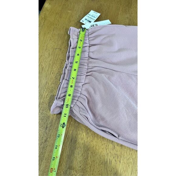 Bar III Essentials Women's Paperbag Jogger Pants Deco Mauve Size 2XS NWT P1-214 - Picture 7 of 10
